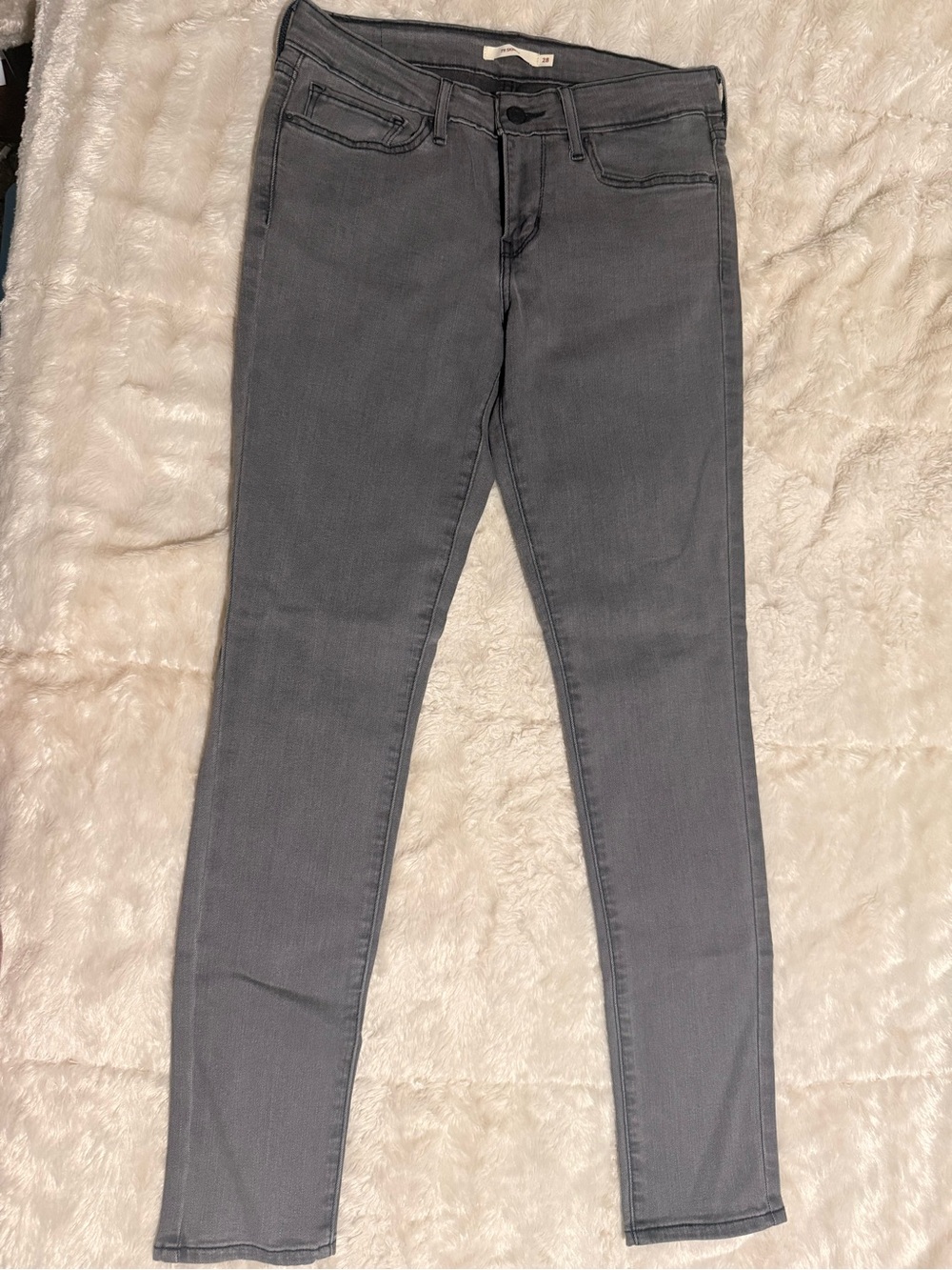 Levi’s 712 Skinny Women’s Slim Fit Grey Jeans 28 W
